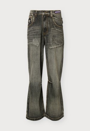 Jaded London, MULTI BADGE - Jean baggy - grey