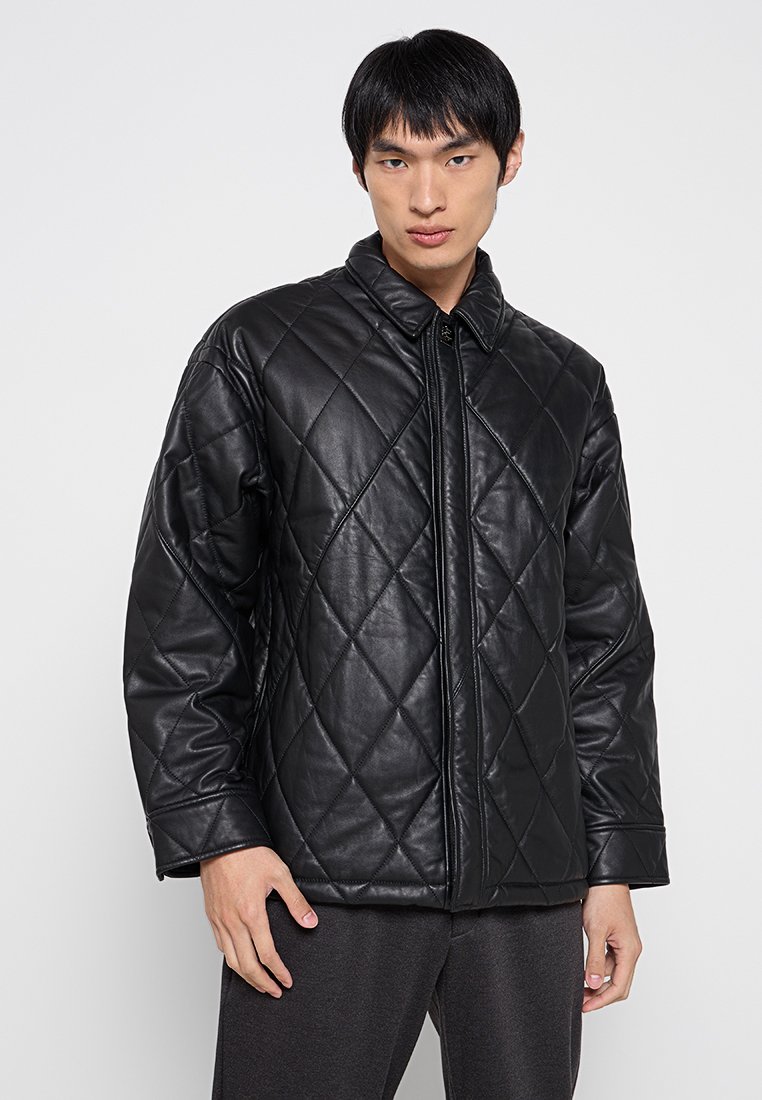 Calvin Klein - Chaqueta de cuero (negro)