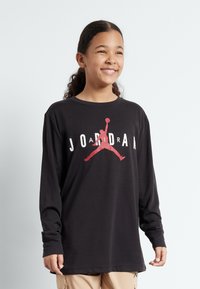 Jordan - SUSTAINABLE TEE UNISEX - Tops ar garām piedurknēm - black Miniatūras attēls 1