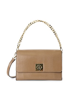 CON CATENA E NOTTOLINO - Handtasche - beige