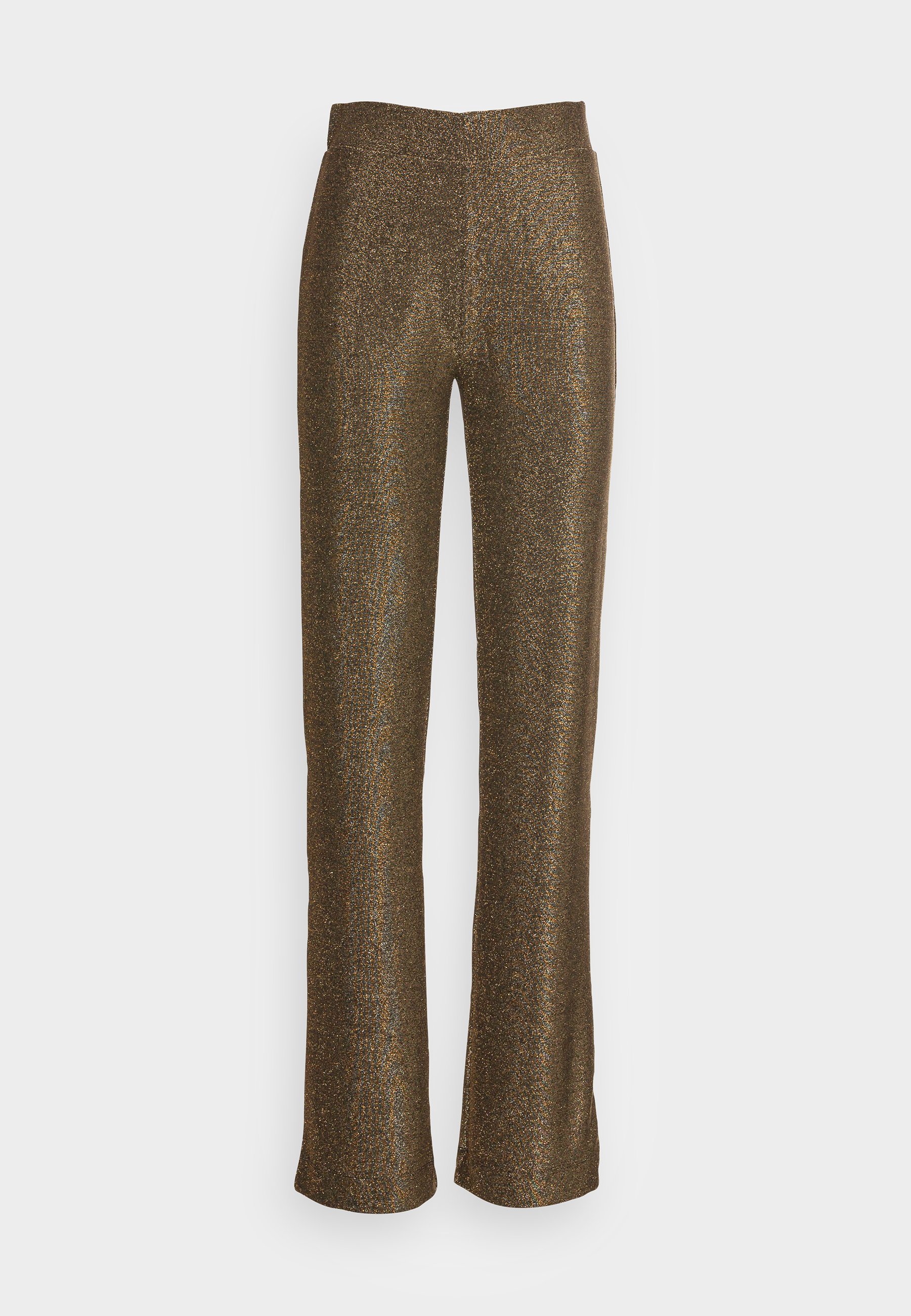 NIKKIE SPARKLING PANTS - Kelnės - gold 