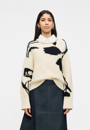 LILA SWEATER - Svetrík - cream ashbloom