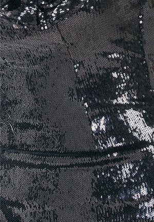 Goddiva LIQUID SEQUIN BOOBTUBE MIDAXI WITH CORSAGE - Robe de soirée - black