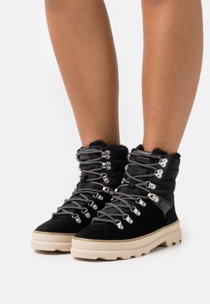 FRENNY - Bottines à lacets - black