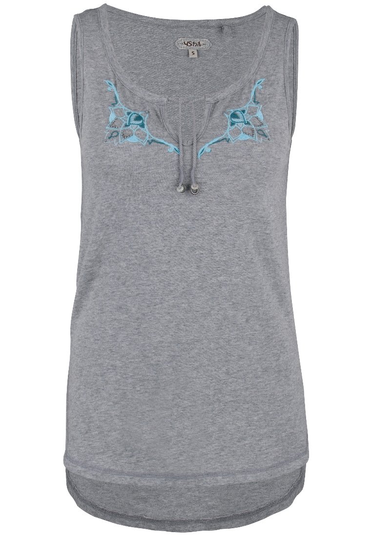 usha Top grijs gemêleerd