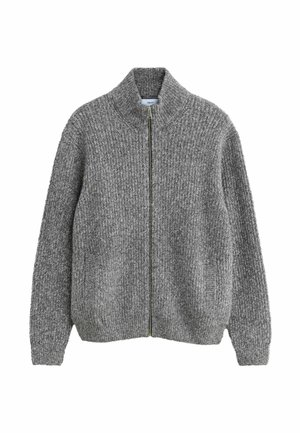 REGULAR FIT TEXTURED - Cardigan - grey