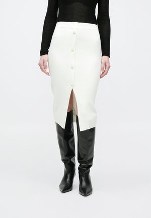 BICE PENCIL SKIRT - Pencil φούστα - macadamia