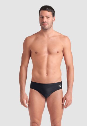 GRAPHIC - Bañador tipo slip - black/white
