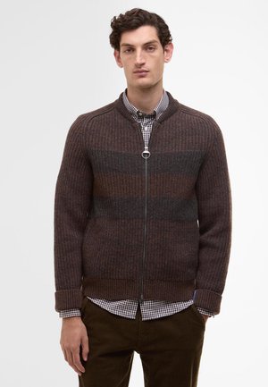 PAUL SMITH LOVES BARBOUR KNITTED BOMBER JACKET - Gilet - rustic
