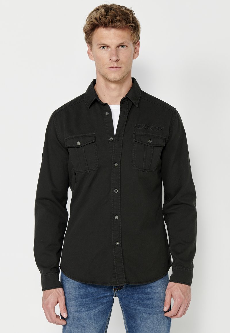 Koroshi LONG SLEEVE - Majica - black
