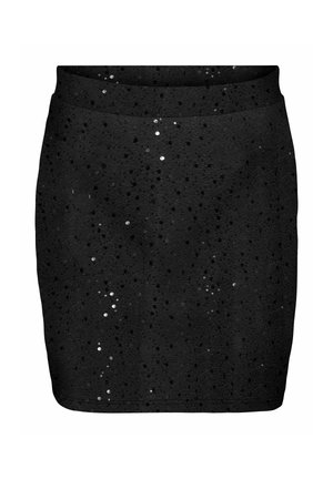ONLY Carmakoma, SKIRT CARWHAM MINI SKIRT - Minijupe - black