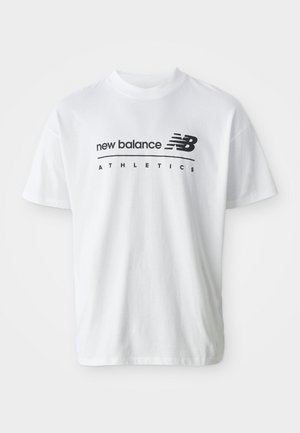 New Balance LINEAR GRAPHIC  - Print T-shirt - white