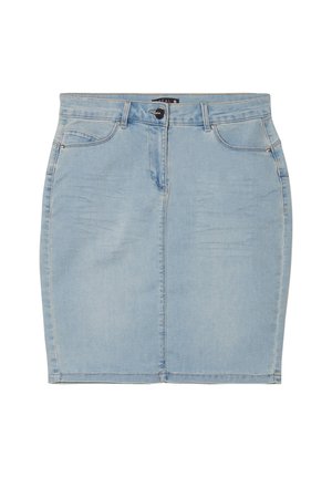 Breal GERADER - Jeansrok - denim double stone