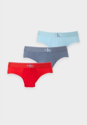 Calvin Klein Underwear, BRIEFS 3 PACK - Слипове - grisaille/goji berry/forget me not