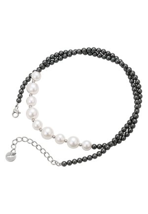 Collana - silver white black