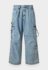 ONSDANN STRING LOOSE FIT DENIM - Radničke traperice - light blue denim