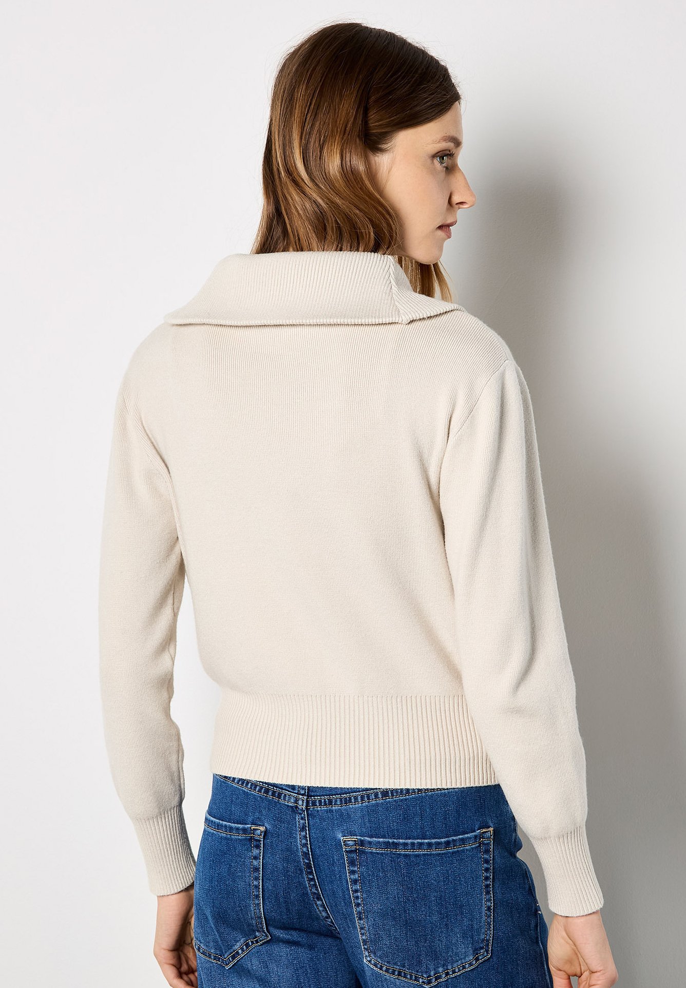 Apricot DOUBLE ZIP - Cardigan - stone - Zalando