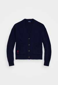 WOOL BLEND V NECK CARDIGAN - Vest - hunter navy