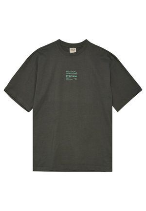 GRAPHIC BOXY  - T-shirts print - gunmetal spring bouquet