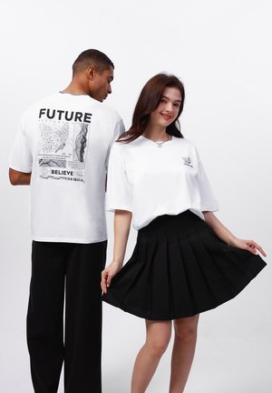 UNISEX - Print T-shirt - white