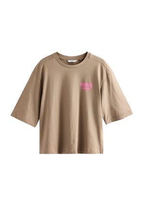 REGULAR FIT - GRAPHIC AUTUMNAL PUMPKIN FARM ELBOW SLEEVE CREW NECK  - Tricou cu imprimeu - mole