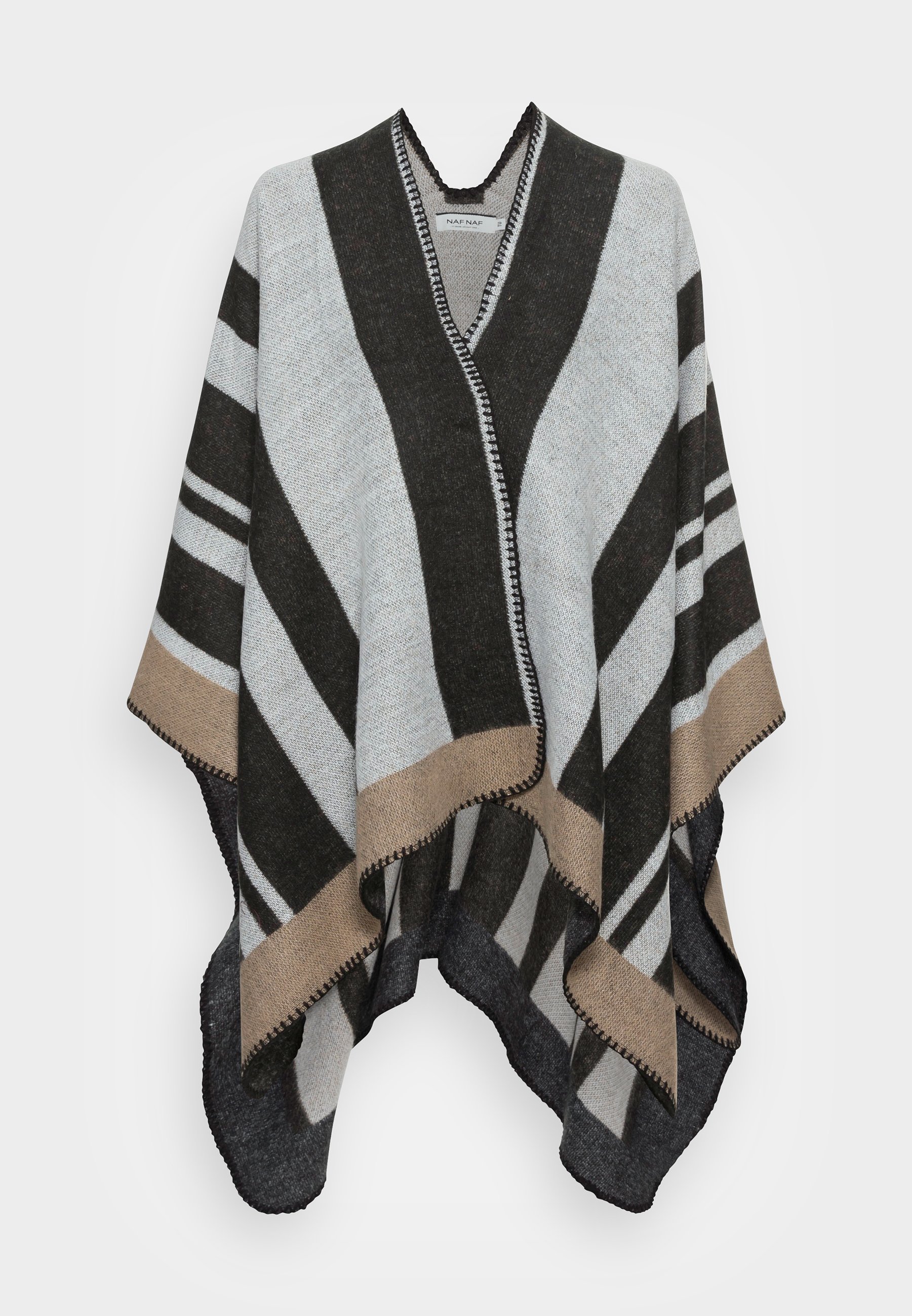 NAF NAF PONCHITY - Cape - gris fonce 