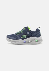 Skechers - LIGHTED GORE STRAP  - Tossud - navy/lime Väikepilt 1