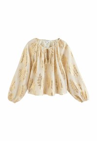 Next - Blouse - gold metalic floral print Thumbnail Image 1