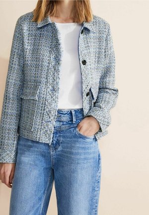 Giacca Tweed Donna Elegante - Open Front, Plaid, Blazer Casual Con Tasche - Foto 11