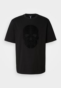 Antony Morato RELAXED FIT WITH SKULL SPONGE PRINT - Print T-shirt - black