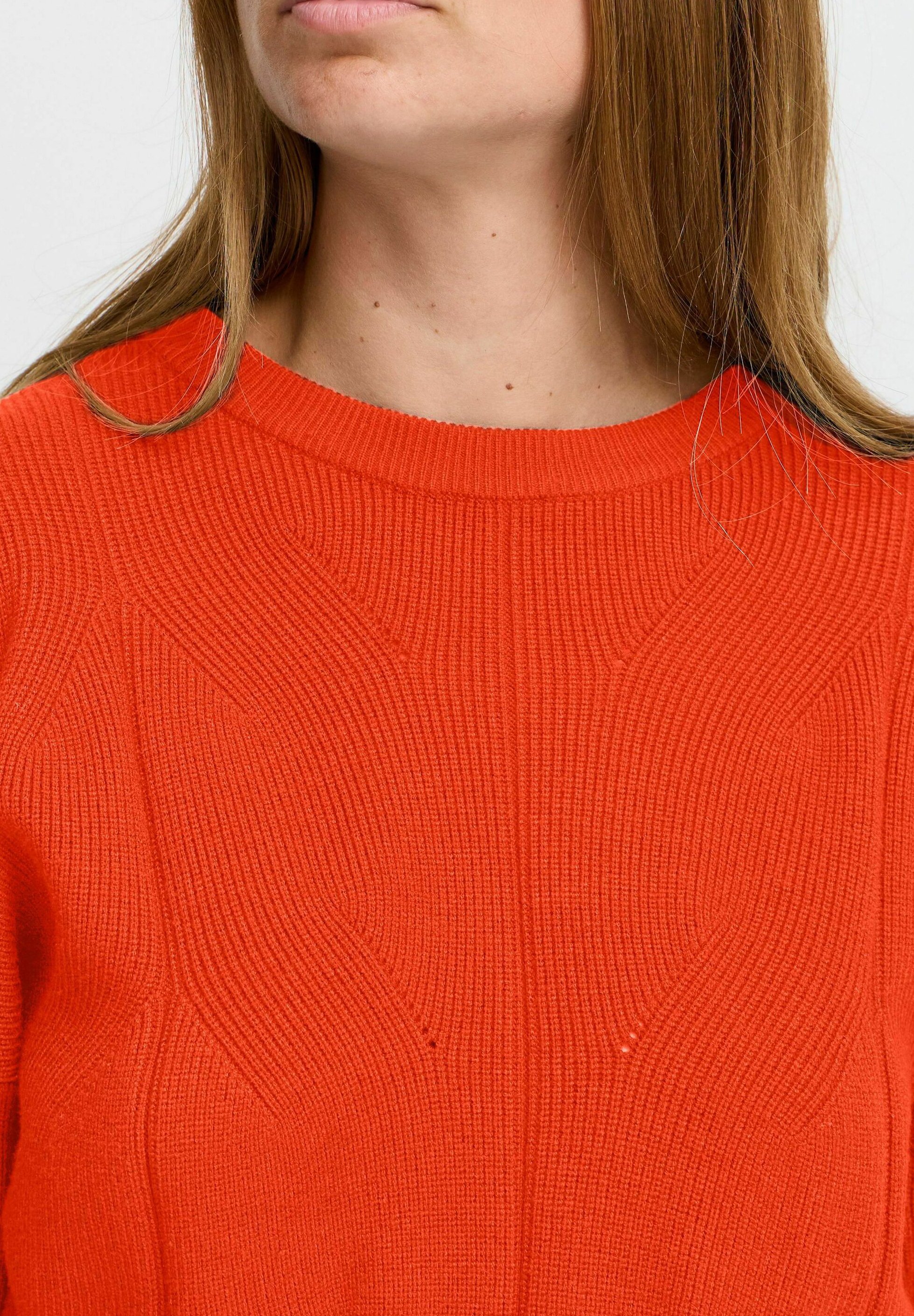 ICHI IHBoston - Jumper - orange com/red - Zalando