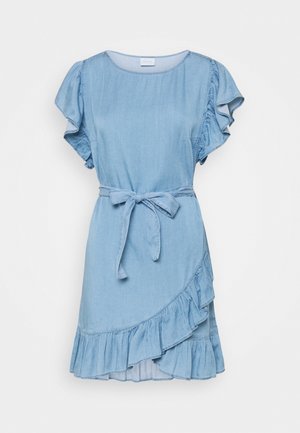 VILA, Robe en jean - light-blue denim