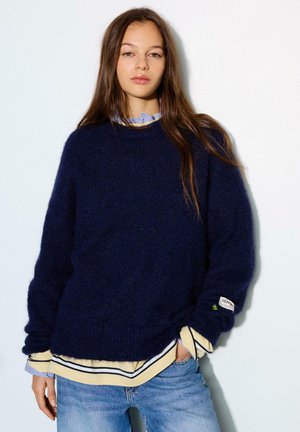 BASIC ROUND NECK  - Pulover - dark blue