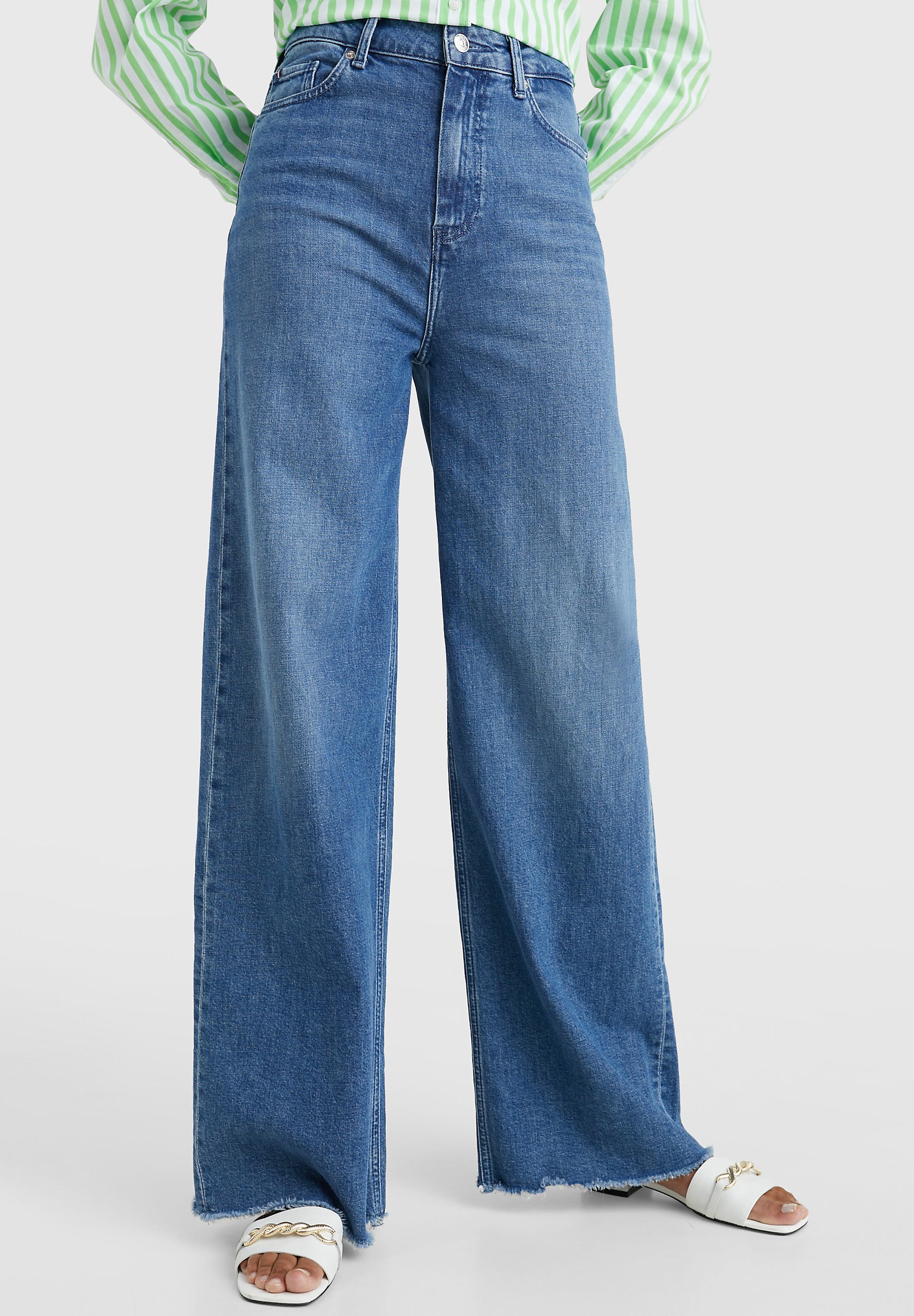 tommy hilfiger wide leg jeans