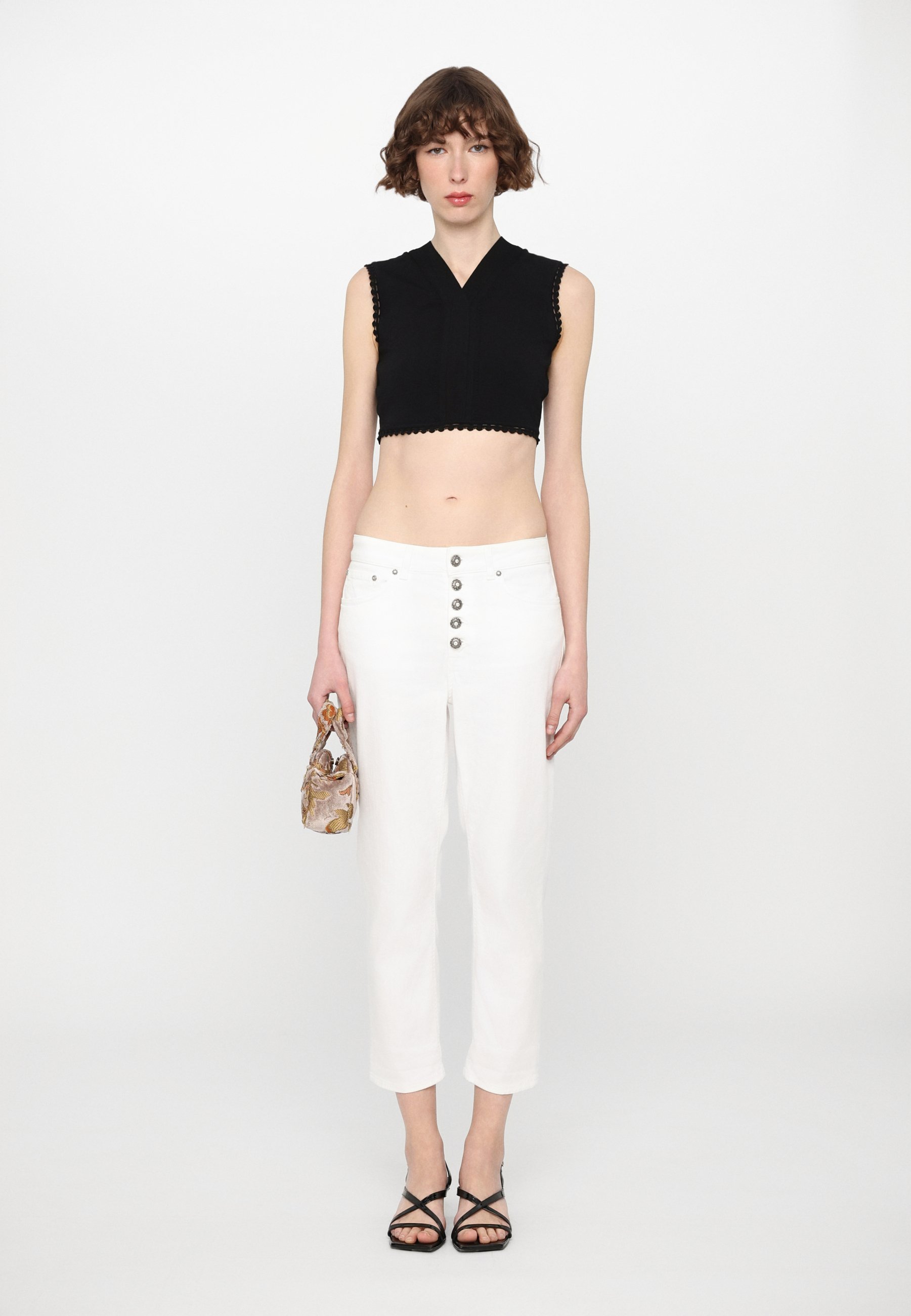 Dondup KOONS GIOIELLO - Jeans a sigaretta - white/bianco
