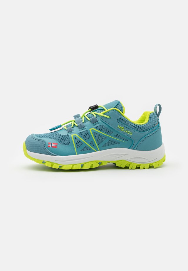 KIDS SANDEFJORD LOW UNISEX - Hikingschuh - dolphin blue/lime