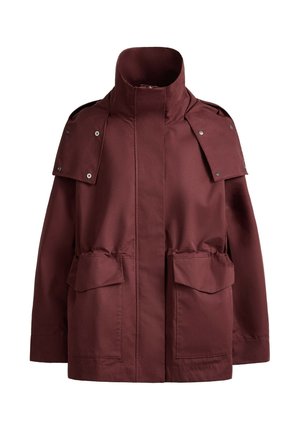OYSHO, 10K WATERPROOF A-LINE JACKET - Parka - maroon