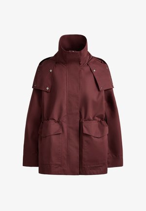 OYSHO, 10K WATERPROOF A-LINE JACKET - Parka - maroon