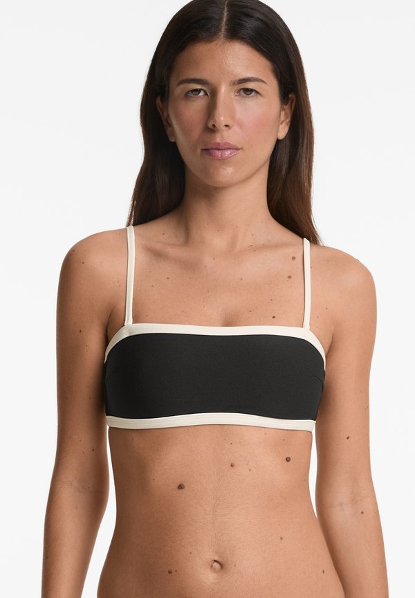 CONTRAST TRIM BANDEAU - Bikini-Top