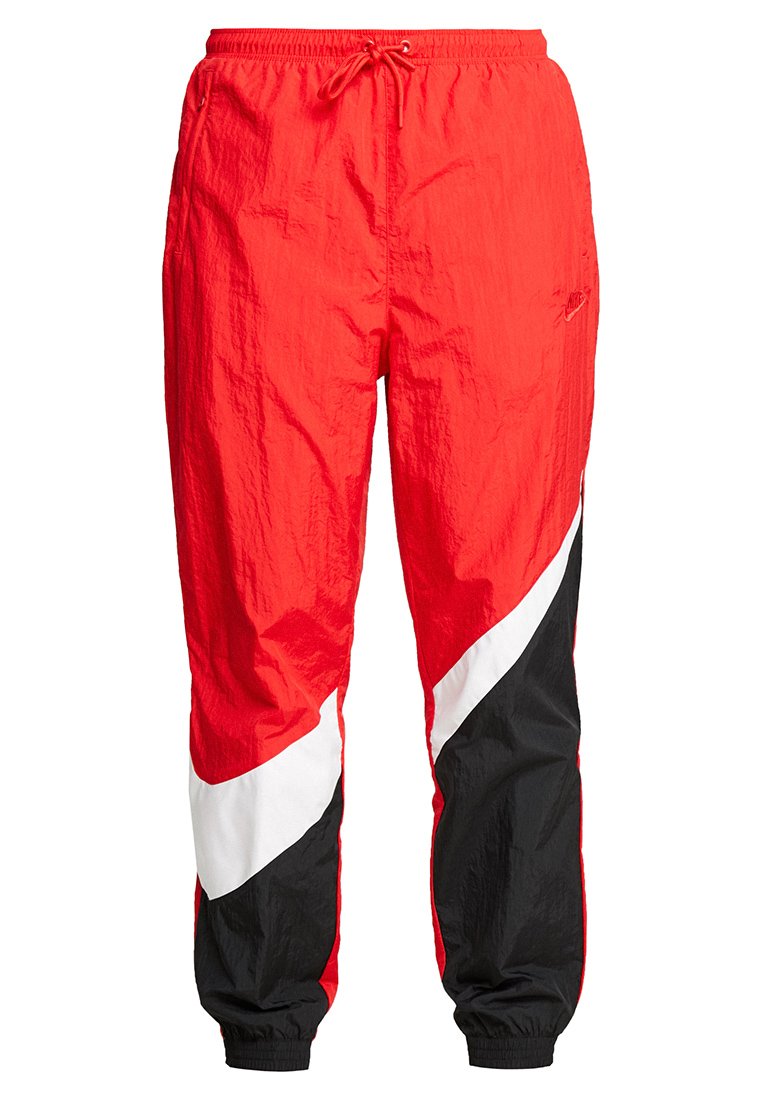 black and red tracksuit bottoms