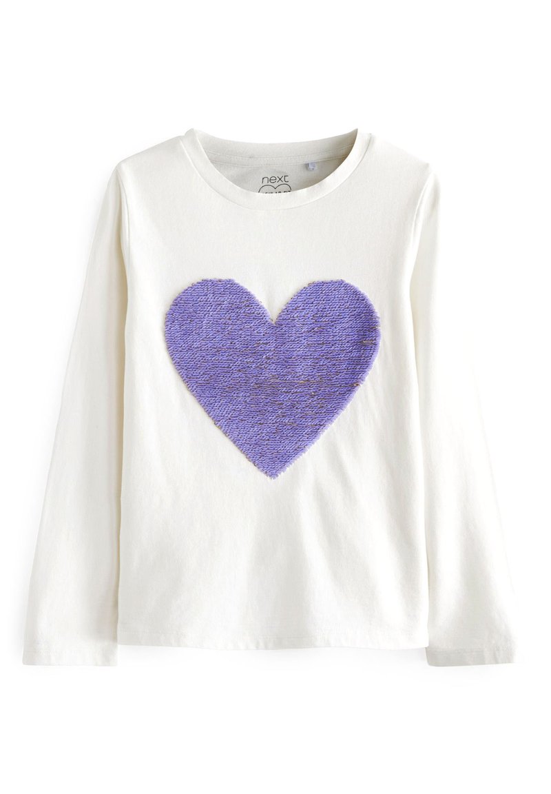 Next SEQUIN STAR LONG SLEEVE Top s dlouhým rukávem white/bílá