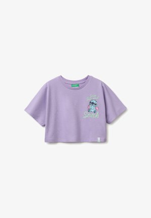 United Colors of Benetton, T-shirt con stampa - violet