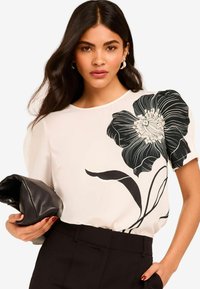 Lipsy FLORAL REGULAR FIT - Palaidinė - white