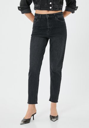 HIGH WAIST - Slim fit jeans - black