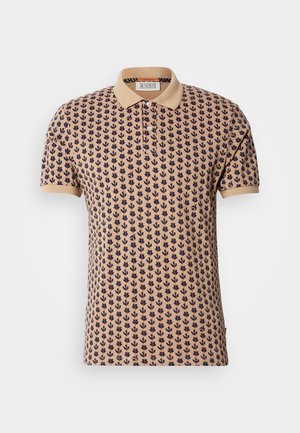 Scotch & Soda MICRO ALLOVER PRINT REGULAR FIT - Polo shirt - tannin