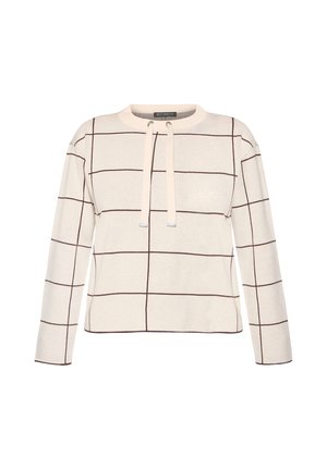 Betty Barclay, BETTY BARCLAY MIT JACQUARD STRICKPULLOVER - Pullover - patch beige brown