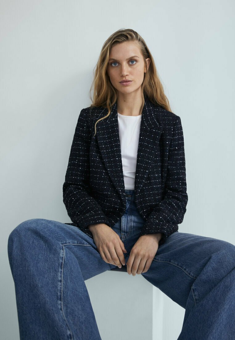 massimo dutti blue coat