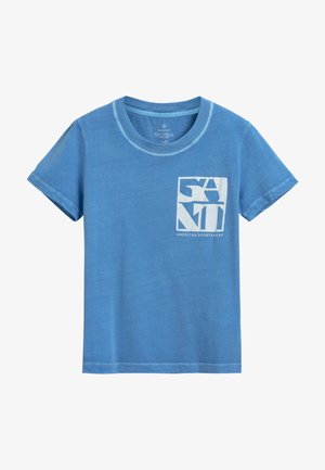 QUADRAT - Triko s potiskem - silver lake blue