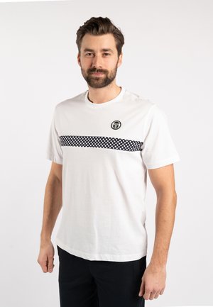 RETICOLO T-SHIRT - T-shirt con stampa - white tango red