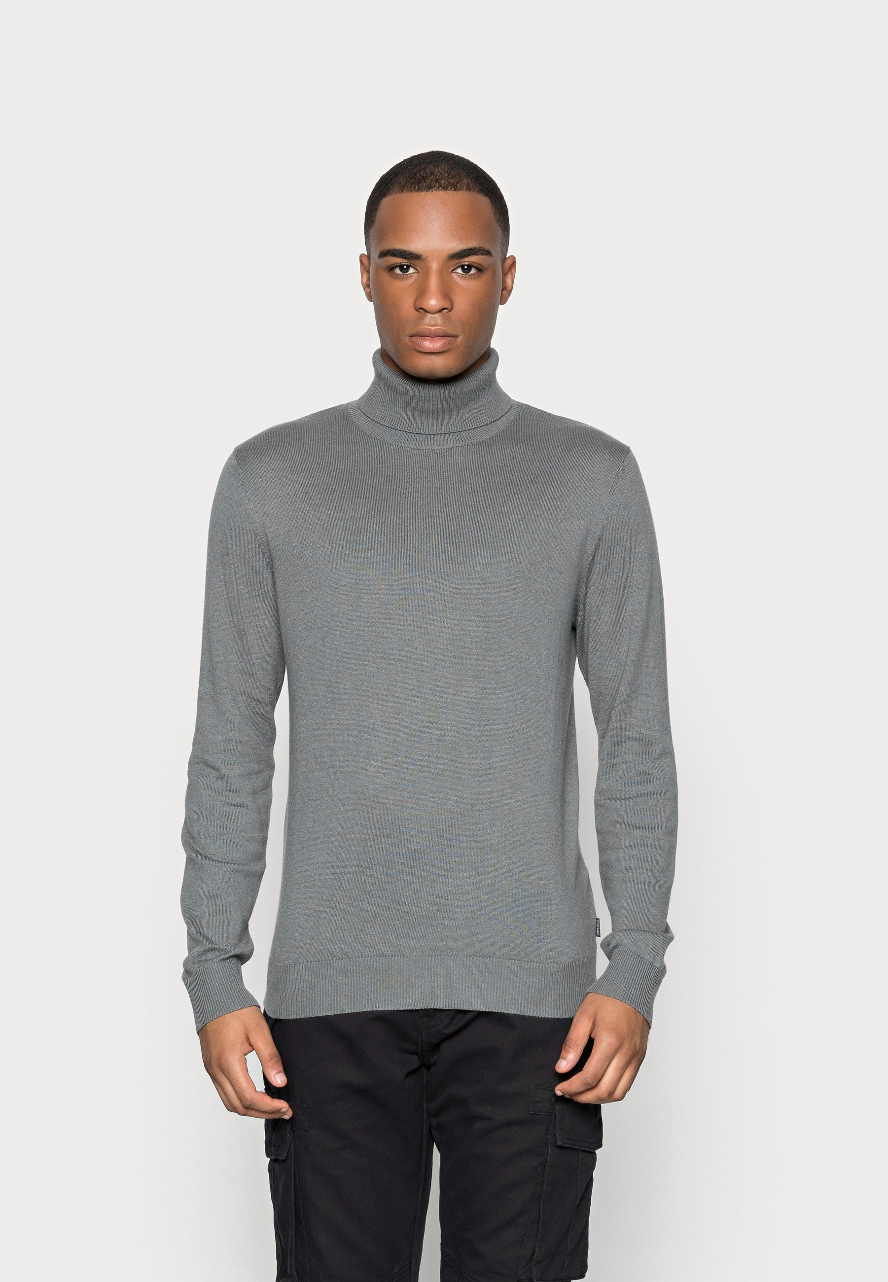 Jack & Jones JJEEMIL ROLL NECK - Pullover - sedona sage/vert clair